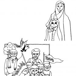 داستان خانم با خدا - رنگ آمیزی کودکانه - fatimiyyah jpg khanombakhoda15
